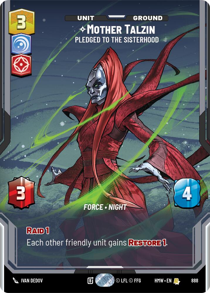 Mother Talzin - Pledged to the Sisterhood (888) (Prestige Foil) (888) [Homeworlds]