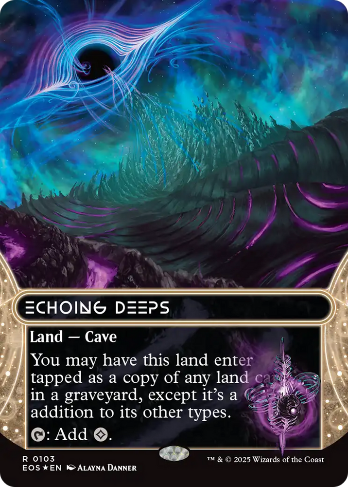 Echoing Deeps (0103) (Borderless) (Galaxy Foil) [Edge of Eternities: Stellar Sights]