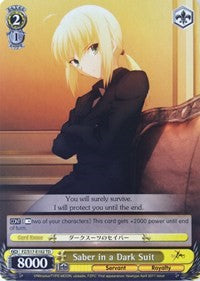 Saber in a Dark Suit (FZ/S17-E102 TD) [Fate/Zero]