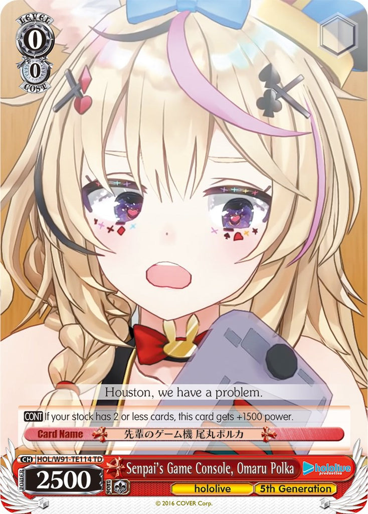 Senpai's Game Console, Omaru Polka (HOL/W91-TE114 TD) [hololive produc
