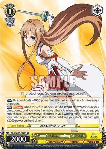 Asuna's Commanding Strength [Sword Art Online Animation 10th Anniversary]
