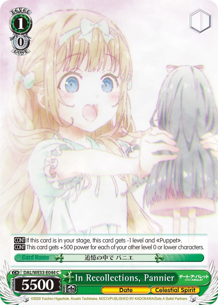In Recollections, Pannier (DAL/WE33-E044 C) (Parallel Foil) [Date A Bullet]